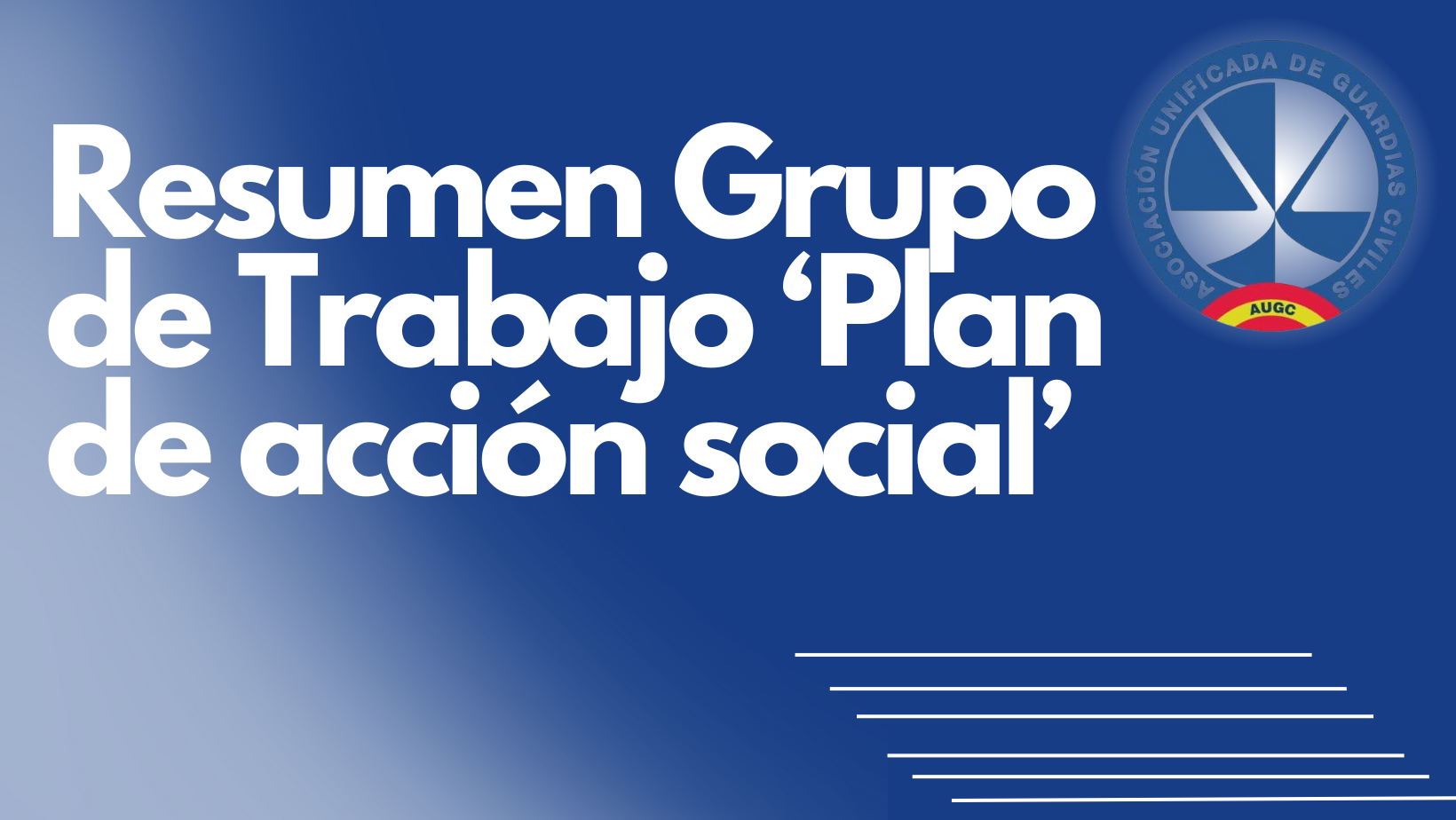 Resumen Grupo de Trabajo PAS