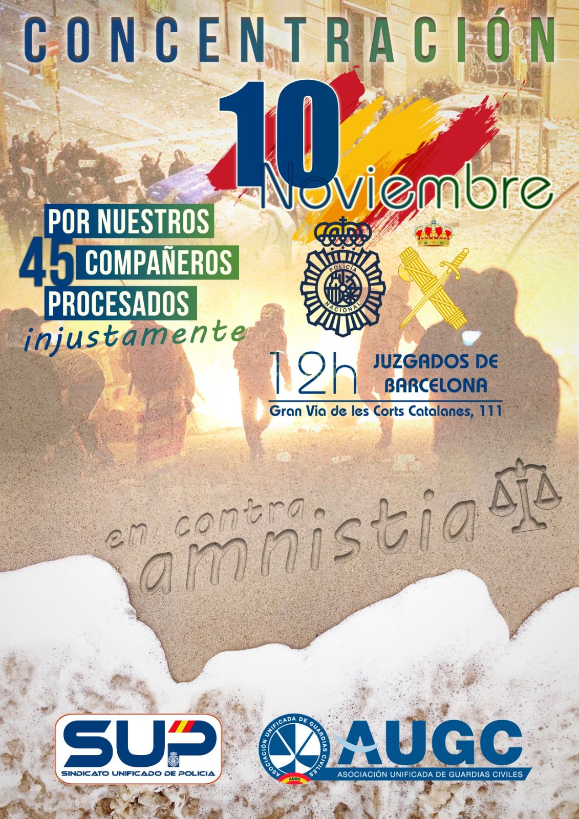 Concentración Barcelona 10 de noviembre