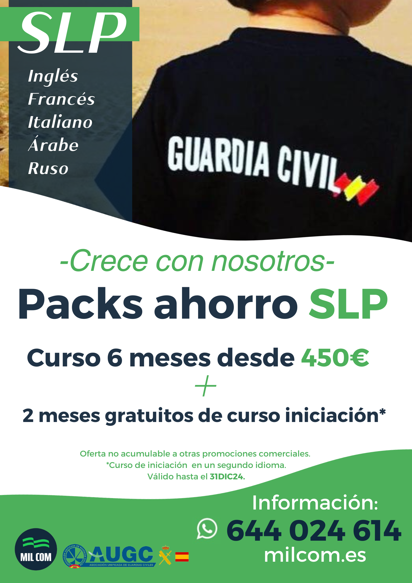 Promo pack ahorro Asociación AUGC