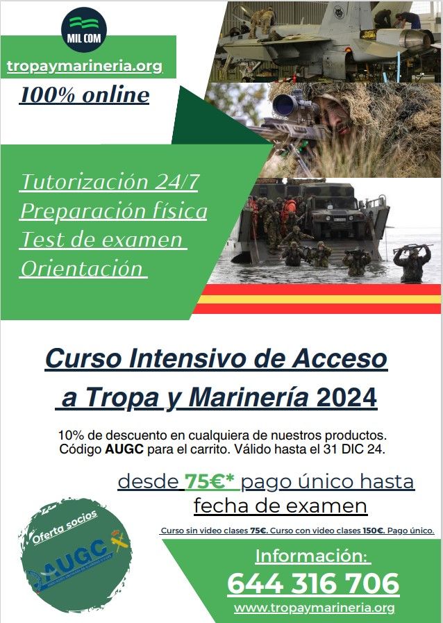 Promo acceso tropa y marinería