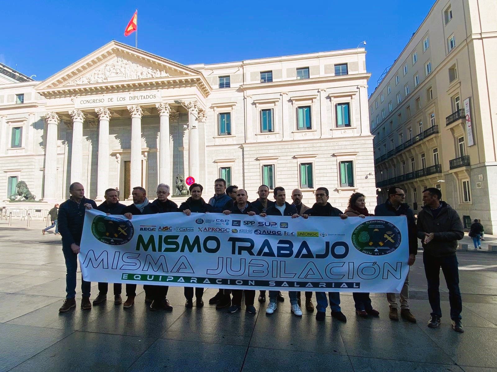 Concentración Plataforma Congreso de los Diputados 23 de enero.