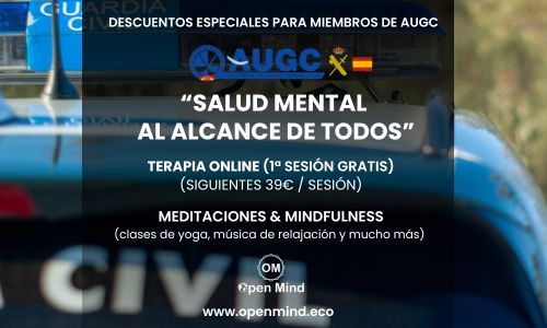 Convenio salud mental promo AUGC Open Mind 