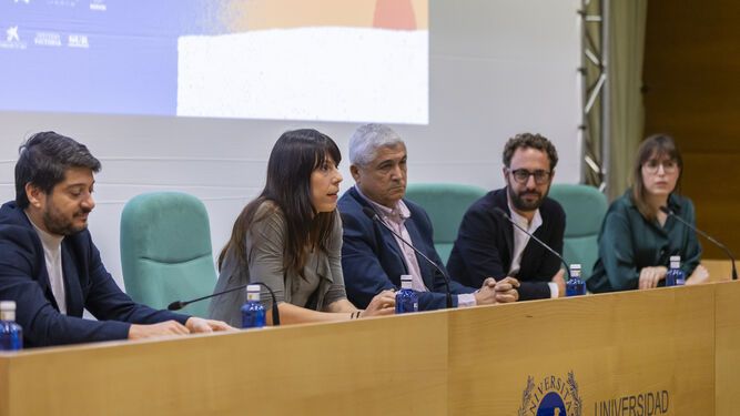 Momento coloquio 'Lucia en la telaraña'. | MálagaHoy