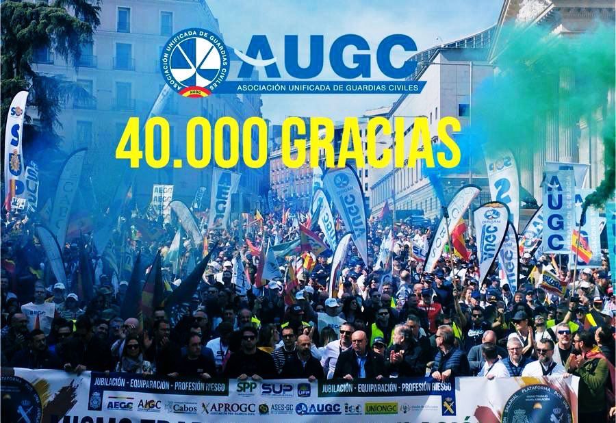 40 mil gracias. Concentración 16 de Marzo en Madrid.