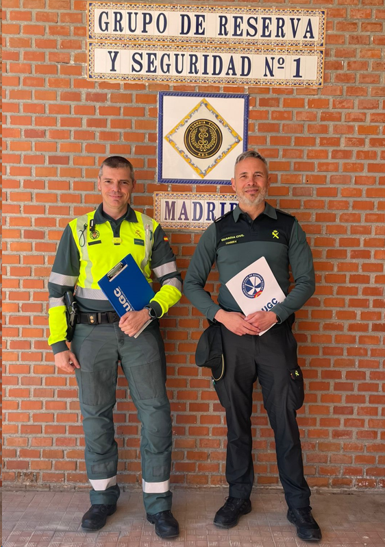 Reunión de AUGC Madrid con el Jefe del GRS 1 en Valdemoro.