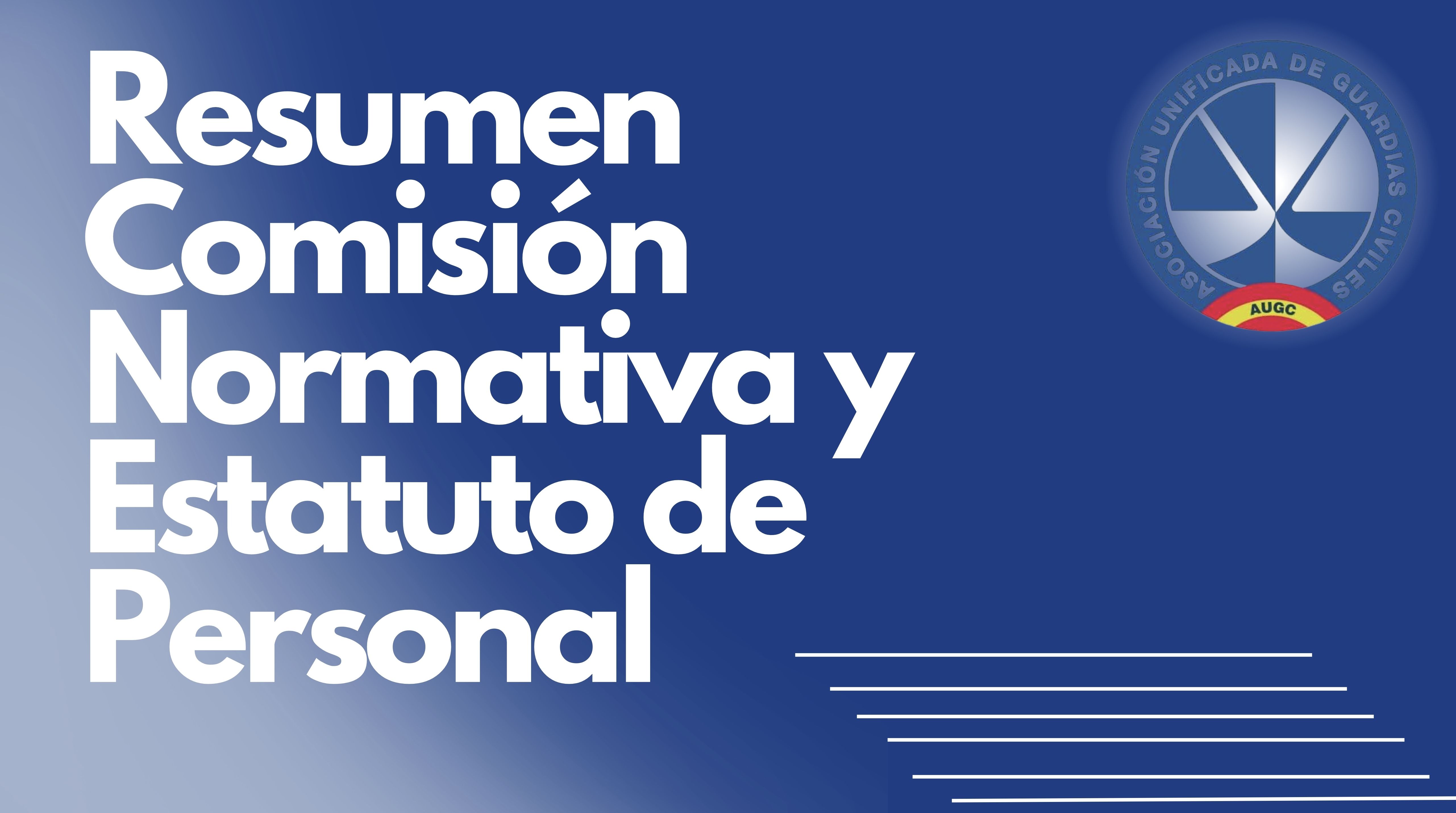 Resumen Comisión Normativa y Estatuto de Personal