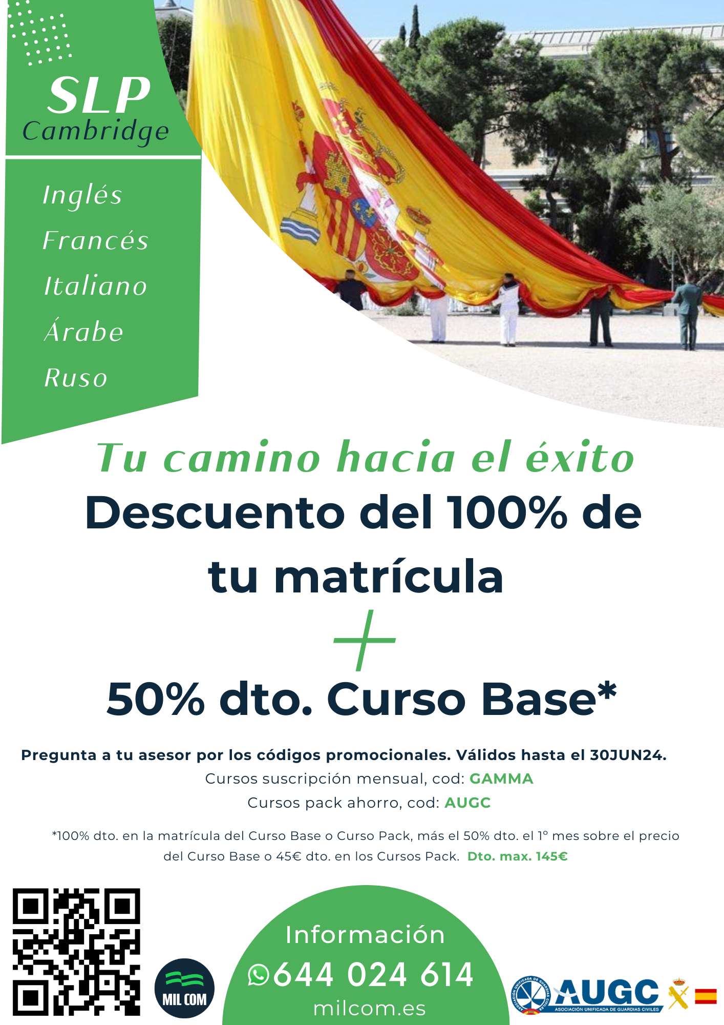 Lámina promocional idiomas SLP/CAMBRIDGE.