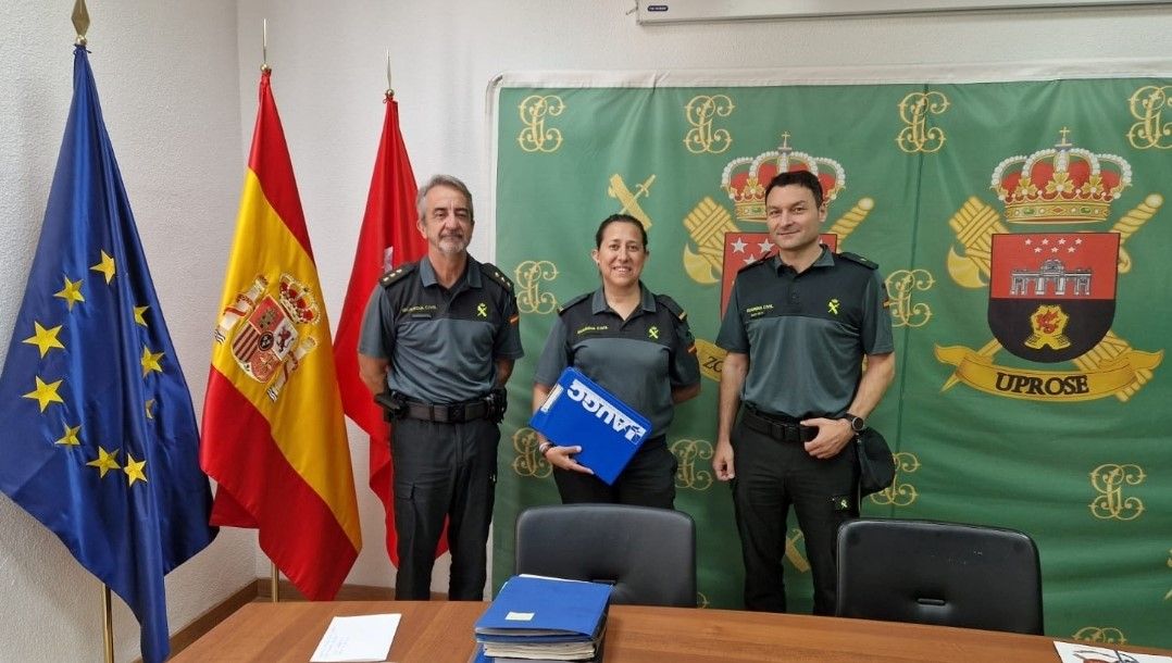 Reunión AUGC Madrid con el coronel de la unidad de protección y seguridad (UPROSE).