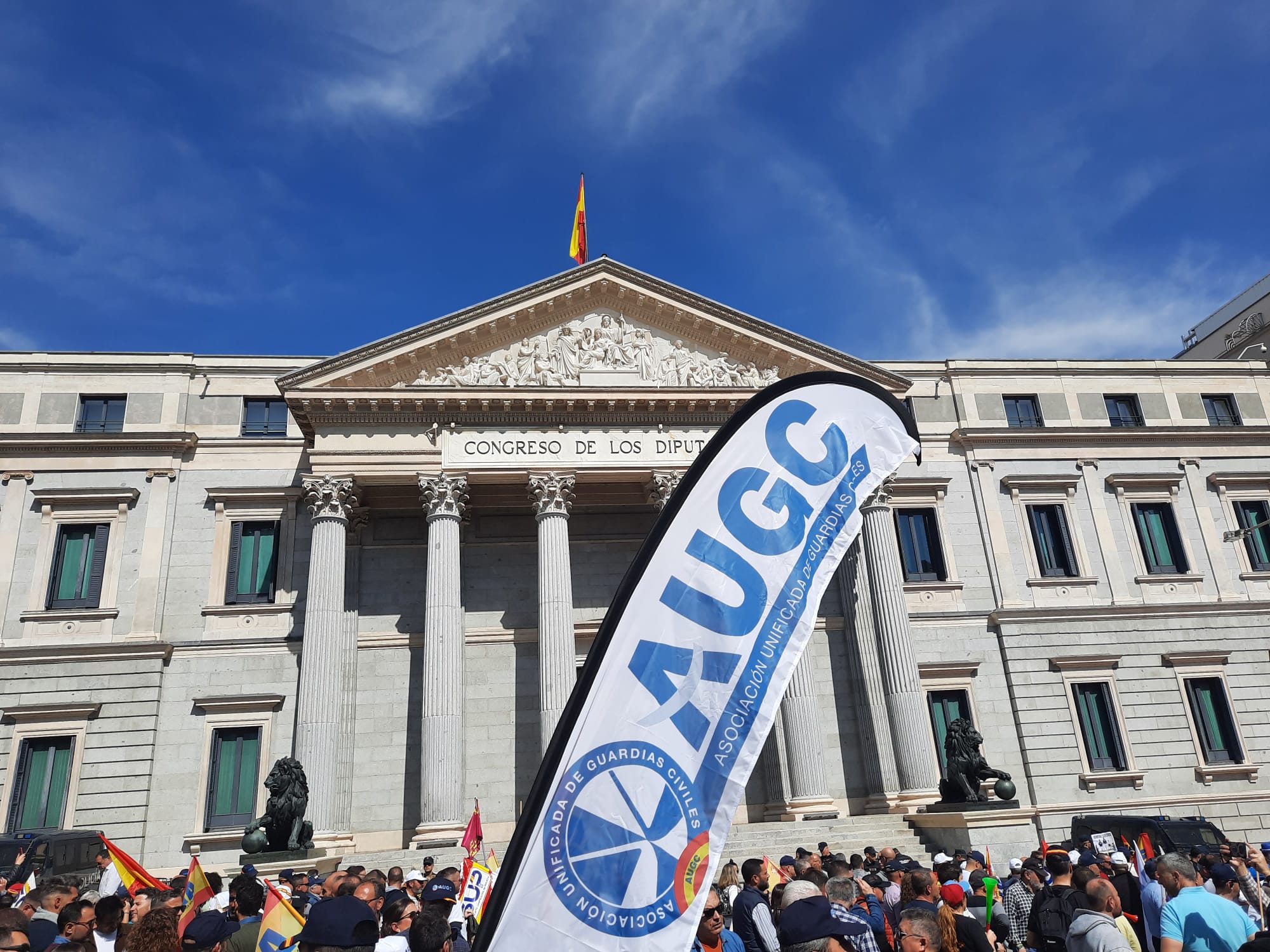 Congreso de los Diputados en la manifestación 16 de marzo.