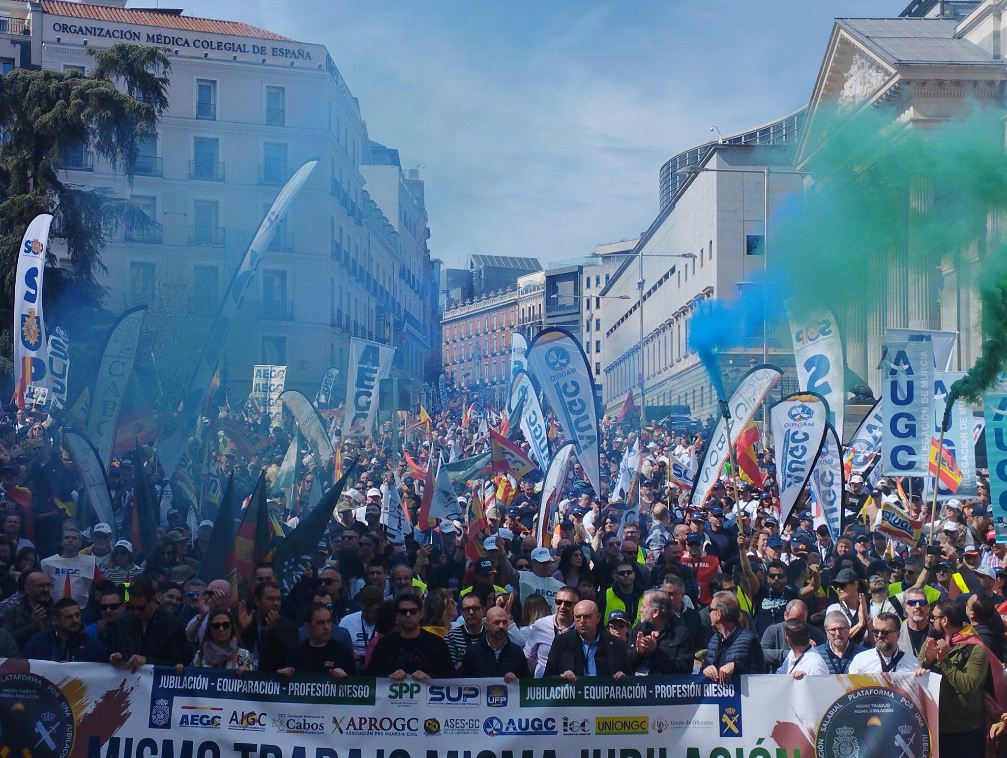 Manifestación 16 de Marzo de 2024. Por la Plena equiparación salarial y la jubilación digna de guardias civiles y policías.
