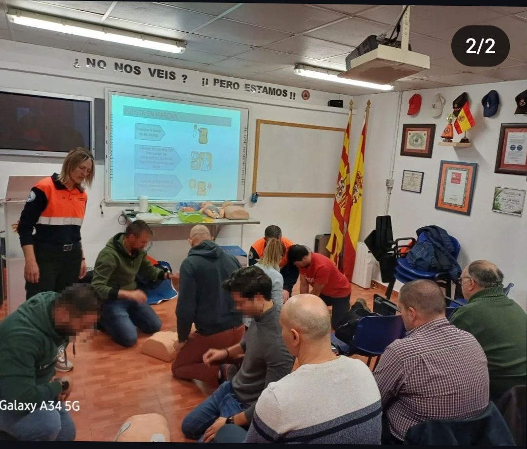 Curso soporte vitas básico y desfibrilación. Delegación Zaragoza- Huesca.