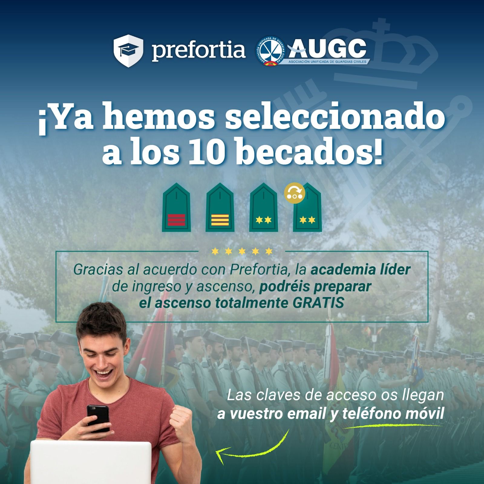 Adjudicación becas Prefortia.