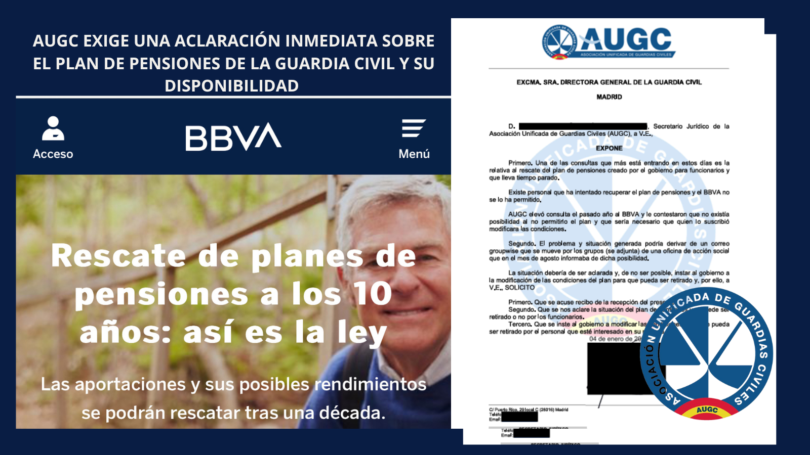 plan de pensiones de la Guardia Civil y su disponibilidad