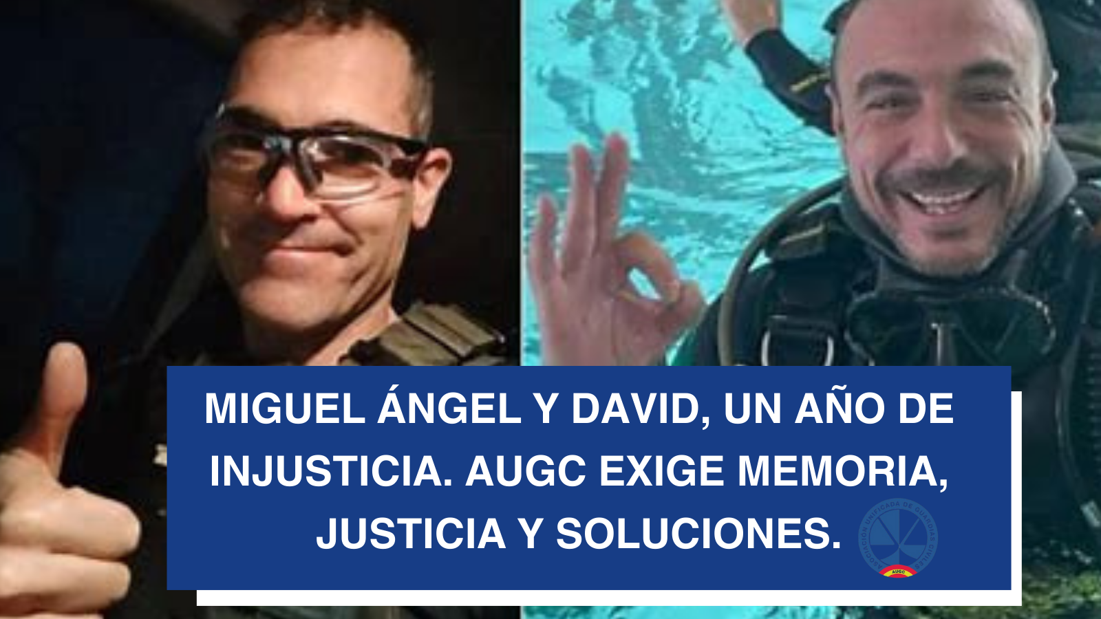 Miguel Ángel González y David Pérez. Guardias civiles asesinados en Barbate. 
