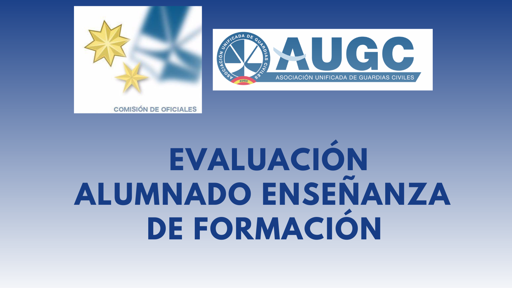 GRUPO DE TRABAJO Evaluación alumnado Enseñanza de formación 