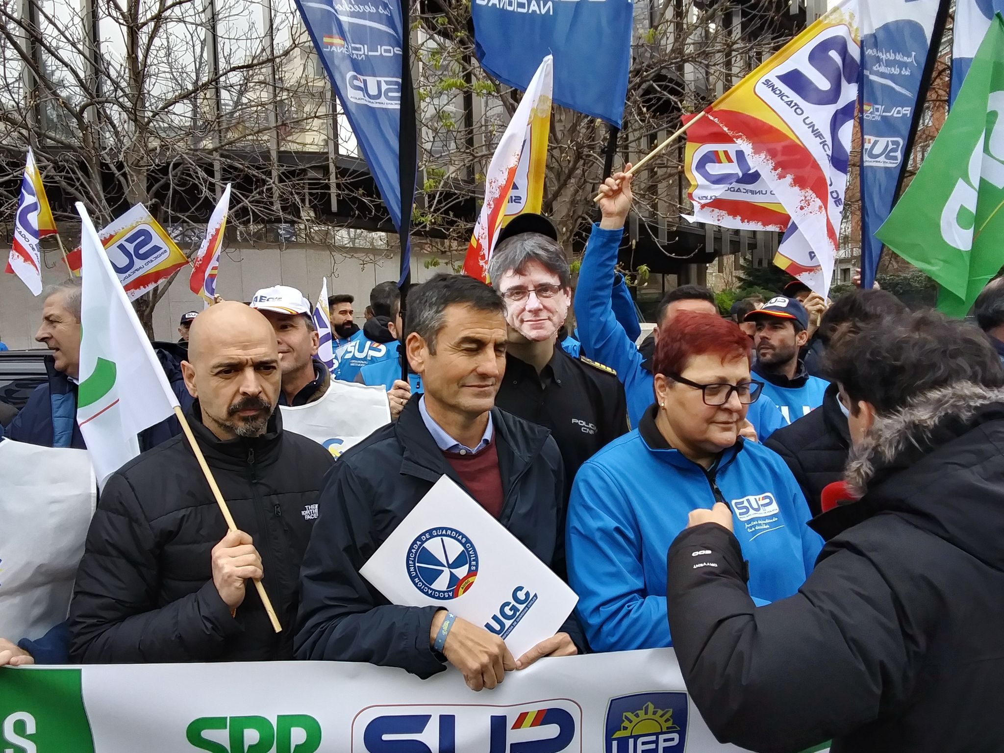 Concentración Plataforma 19M. Delegación del Gobierno en Madrid.