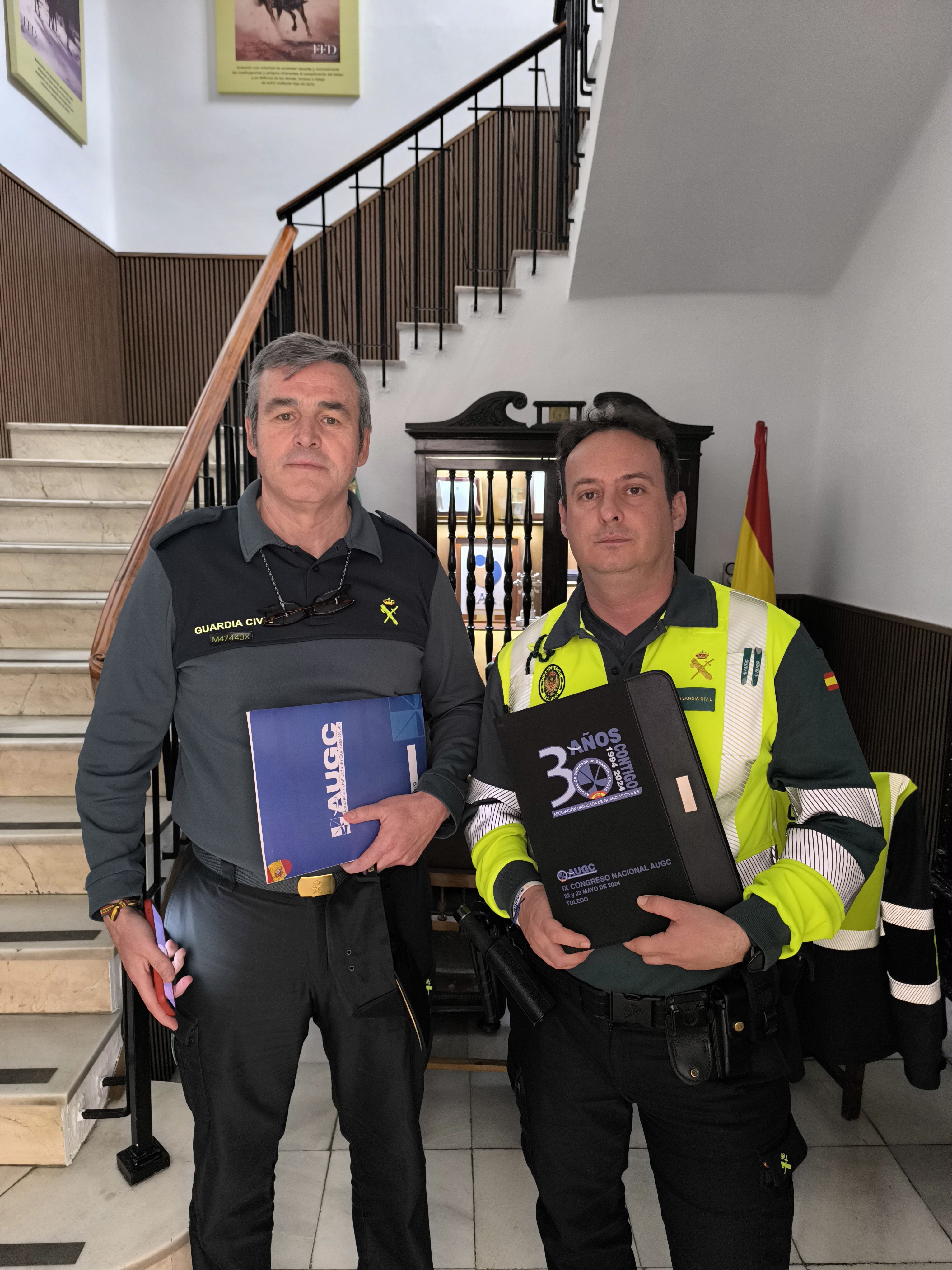 Secretario provincial Agustín Clemente y secretario de organización Carlos Javier Cantero. 