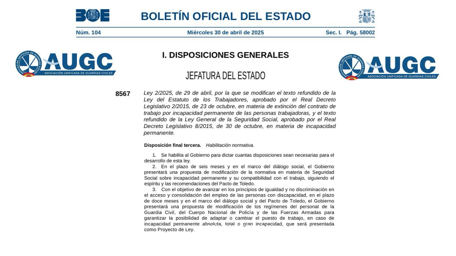 Boletín Oficial del Estado.