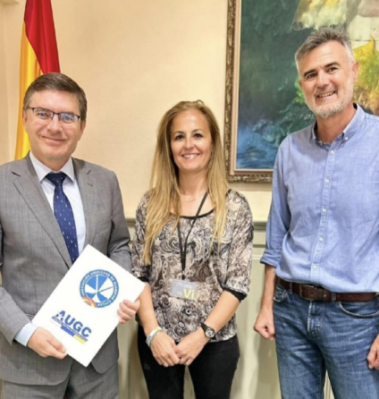 Reunión JDP AUGC Tenerife con Nicasio Galván, representante del Grupo Parlamentario VOX Canarias.