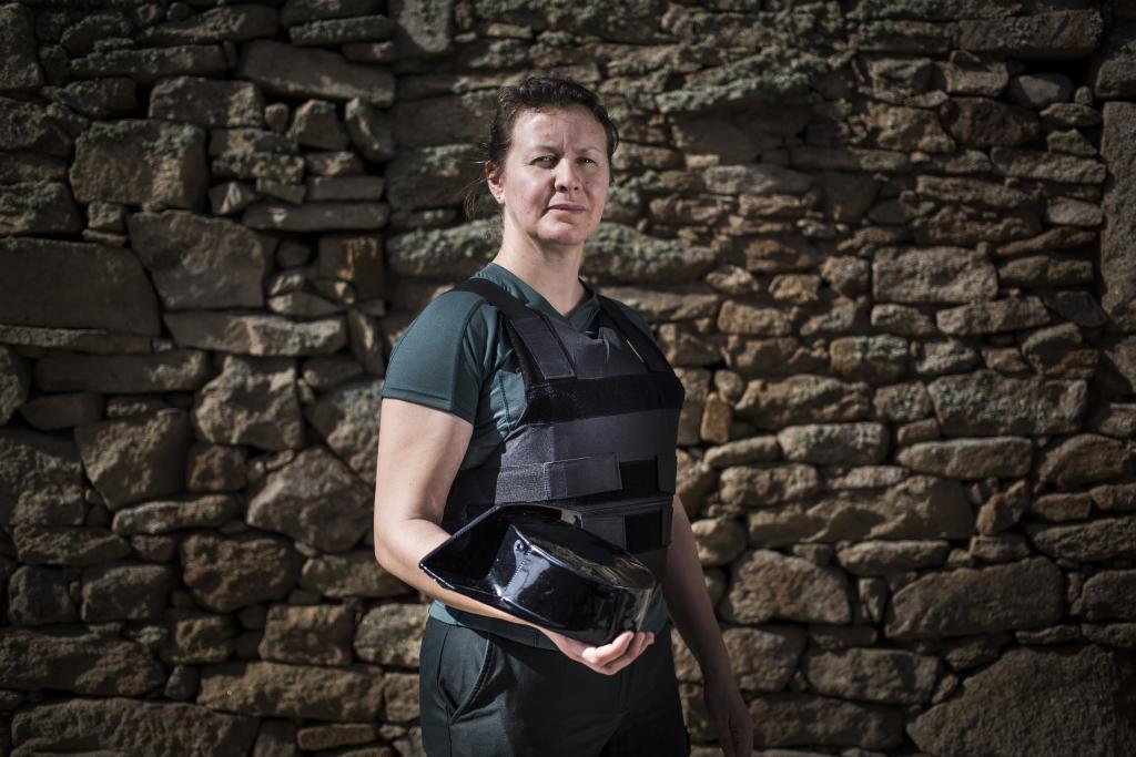 Alicia Sánchez es guardia civil en Monleras. Fernando Ruso.