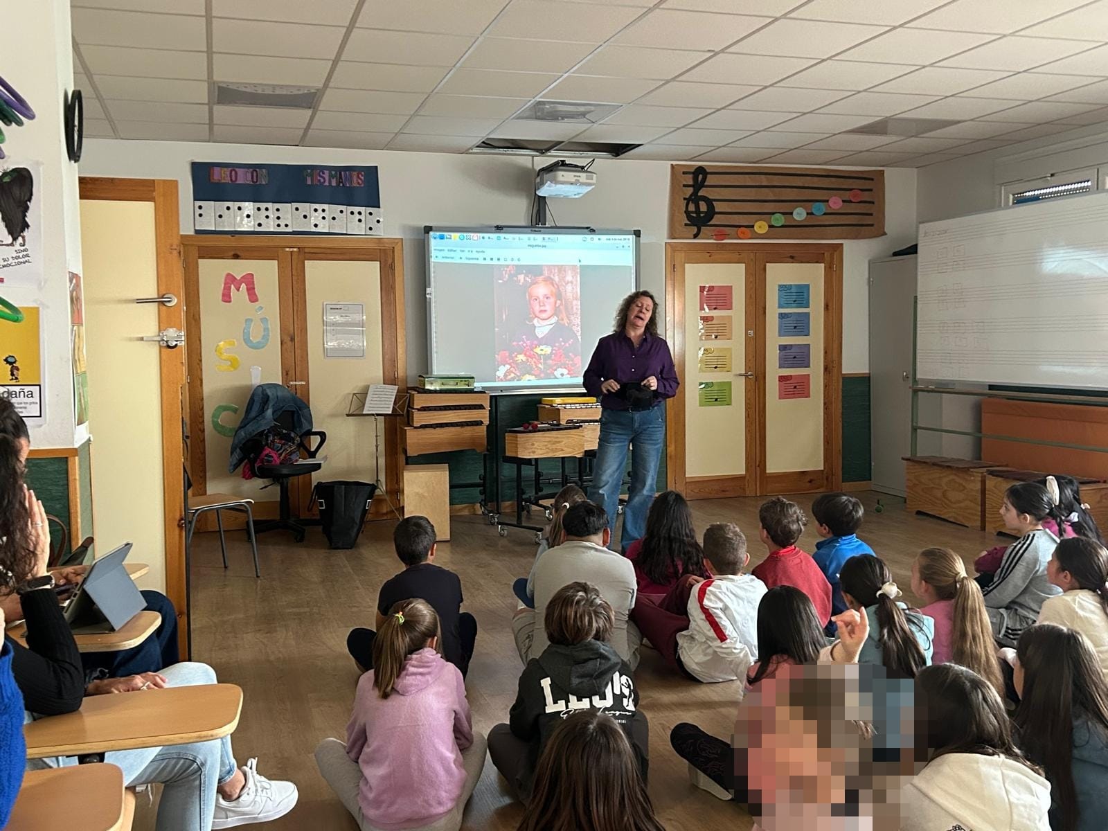 Alicia Sánchez durante las jornadas impartidas.