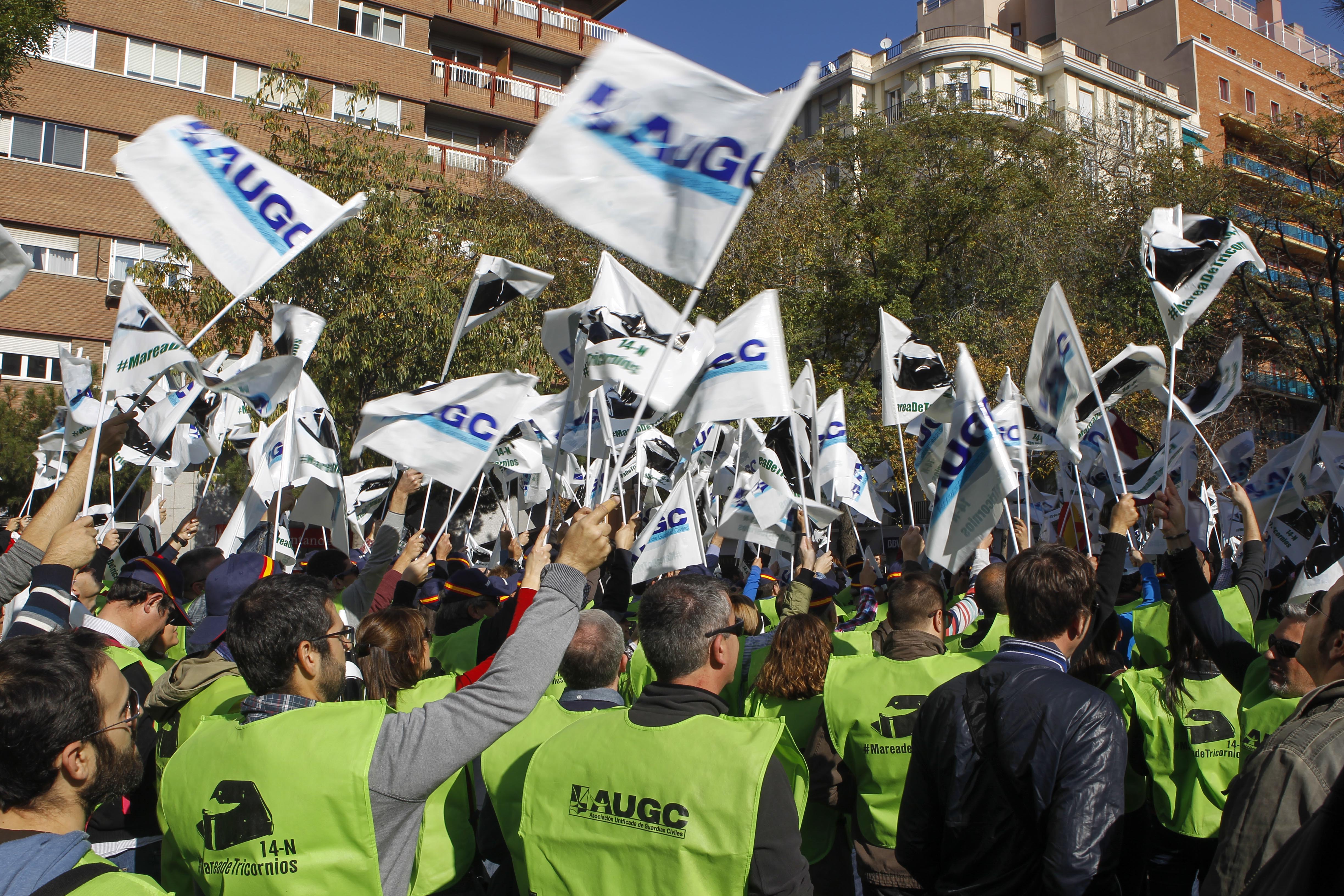 Manifestación de guardias civiles del 14 de noviembre