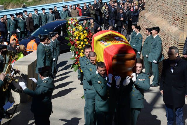 Homenaje al guardia civil fallecido en Barbastro