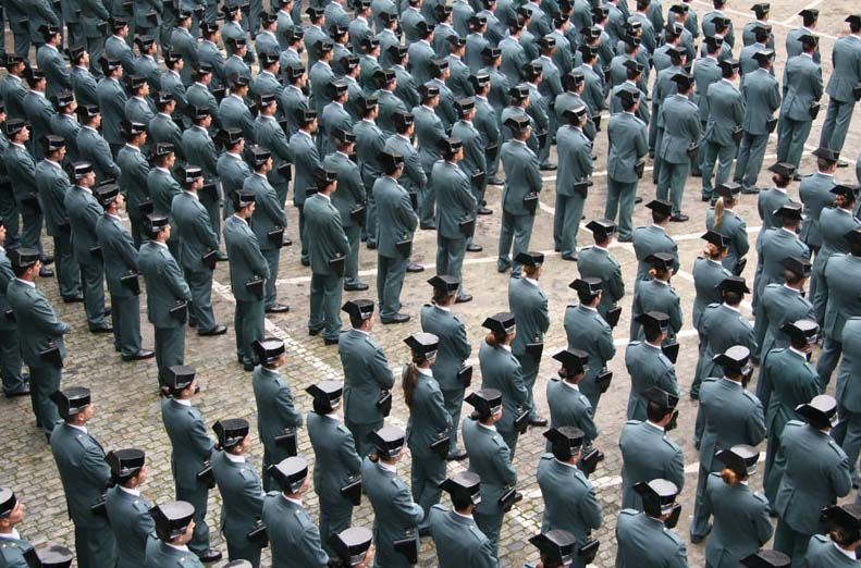 Formación de guardias civiles