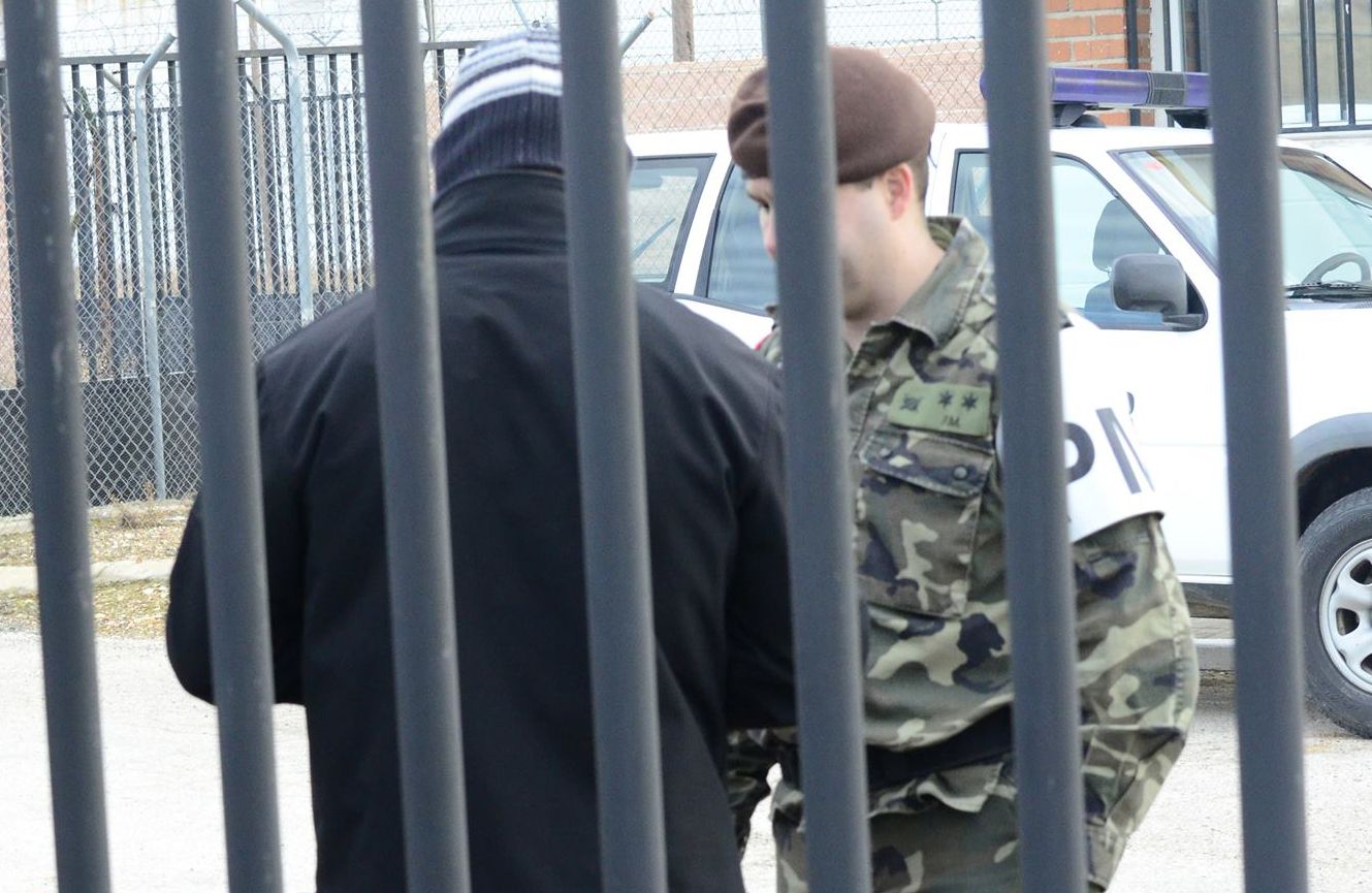 Imagen de archivo del ingreso en un penal militar de un guardia civil.