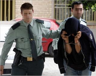 Agentes del Seprose con la antigua uniformidad.