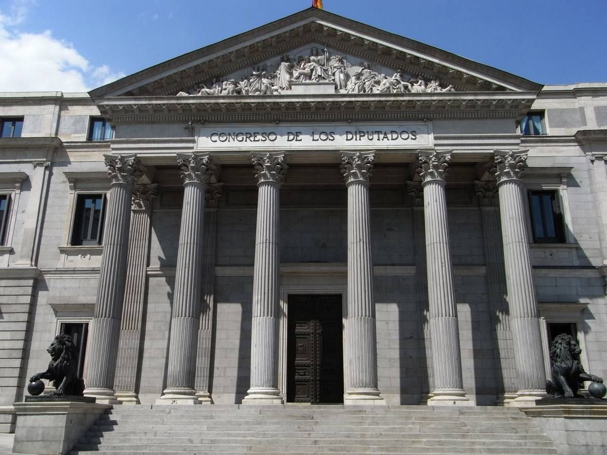Fachada del Congreso de los Diputados.