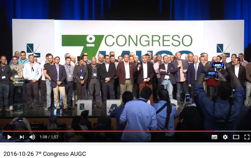 Captura de pantalla del vídeo conmemorativo del 7º Congreso Nacional de AUGC