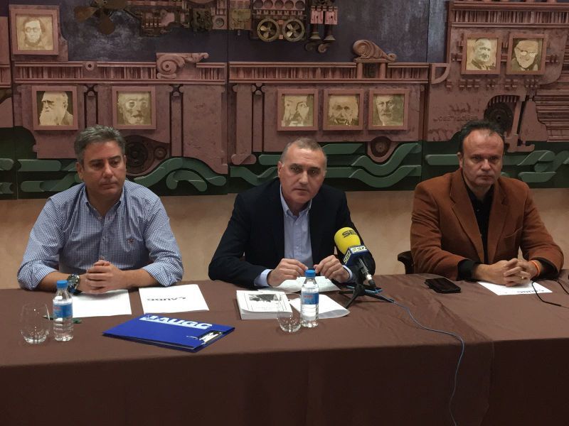 Imagen de la rueda de prensa donde se ha presentado la delegación de AUGC Segovia a los medios