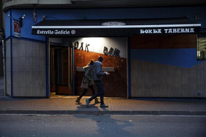 Fachada del bar de copas de Alsasua donde se produjeron los hechos.