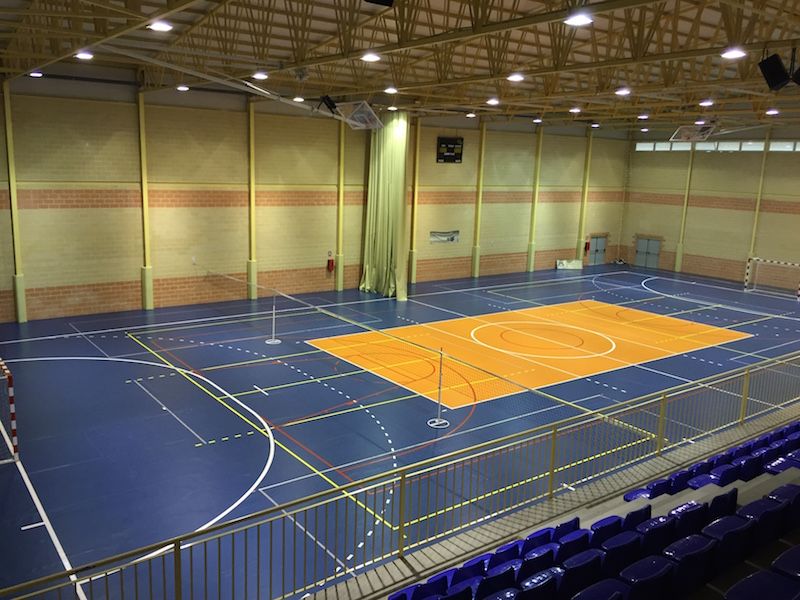 Polideportivo de Daya Nueva, donde los guardias civiles de Torrevieja habían desarrollado sus prácticas durante los últimos meses.