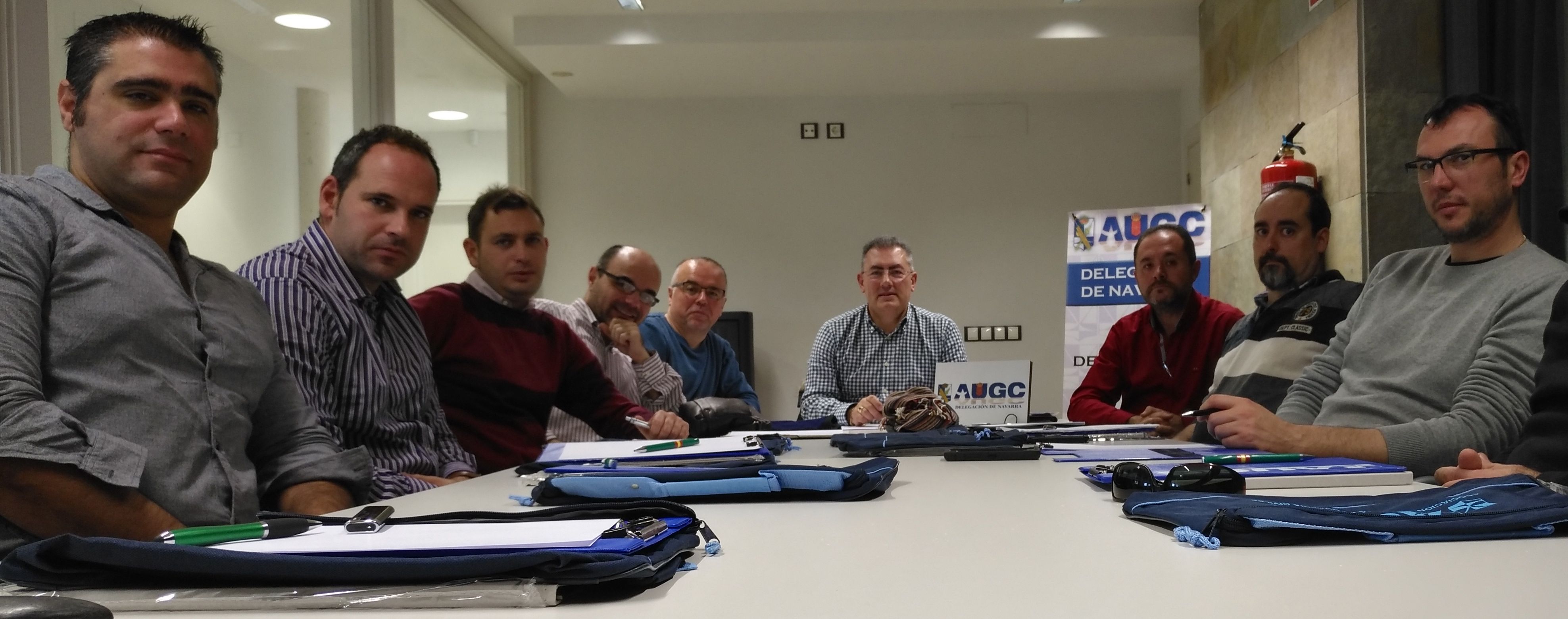 Imagen de la reunión de vocales en AUGC Navarra