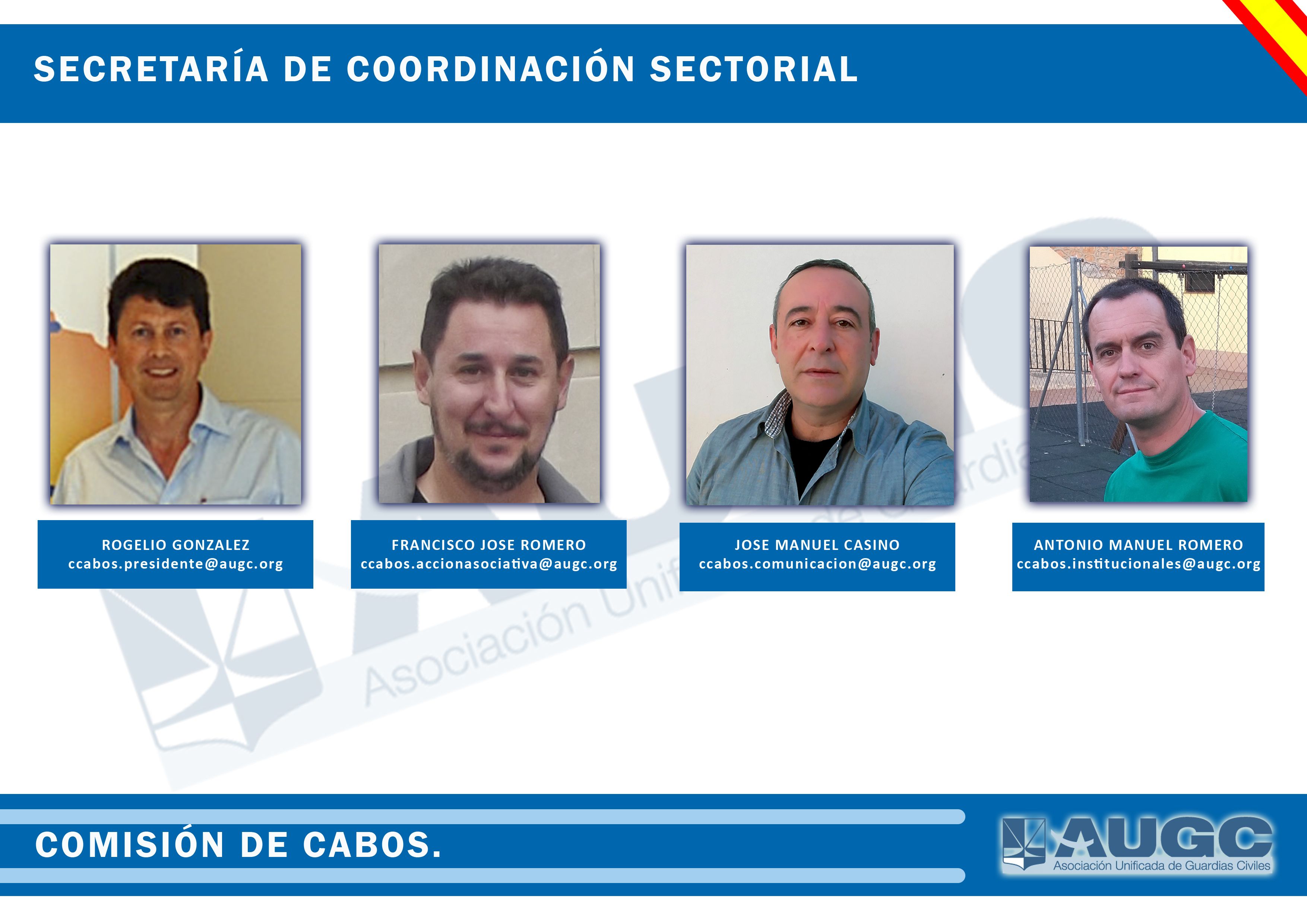 Organigrama de la Comisión de Cabos de AUGC