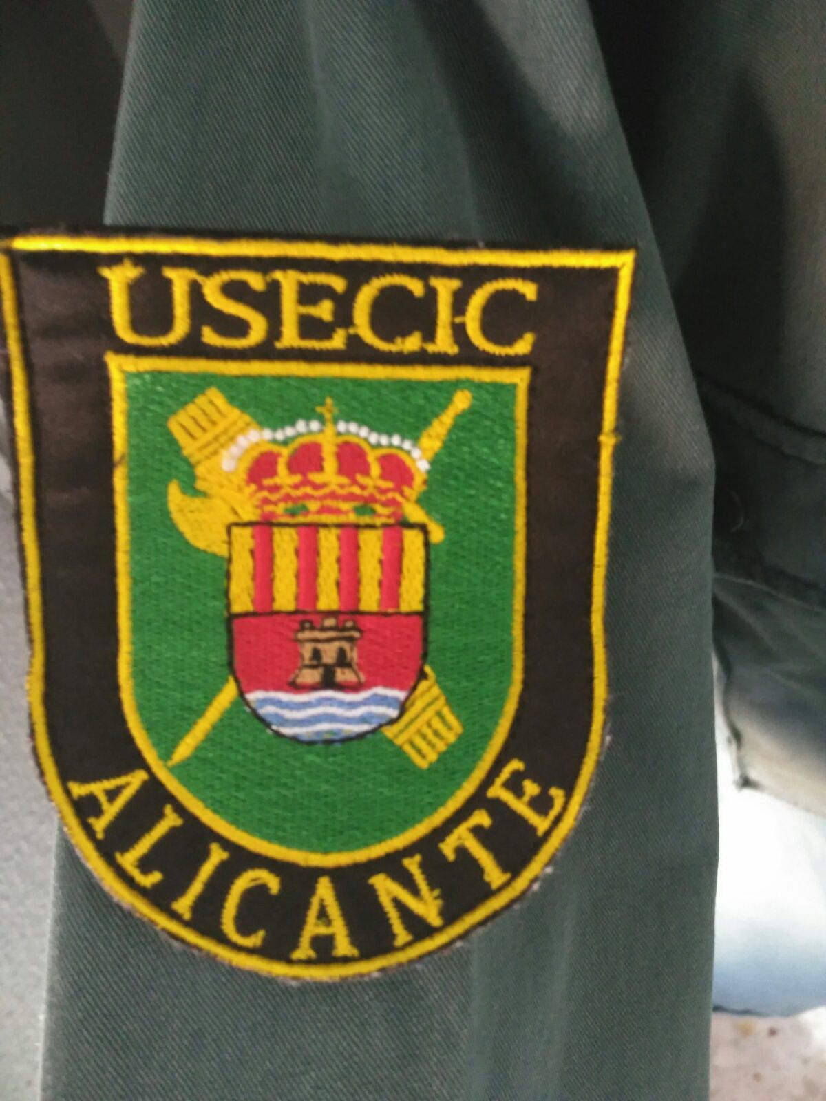 El escudo que han debido pagarse los propios agentes.
