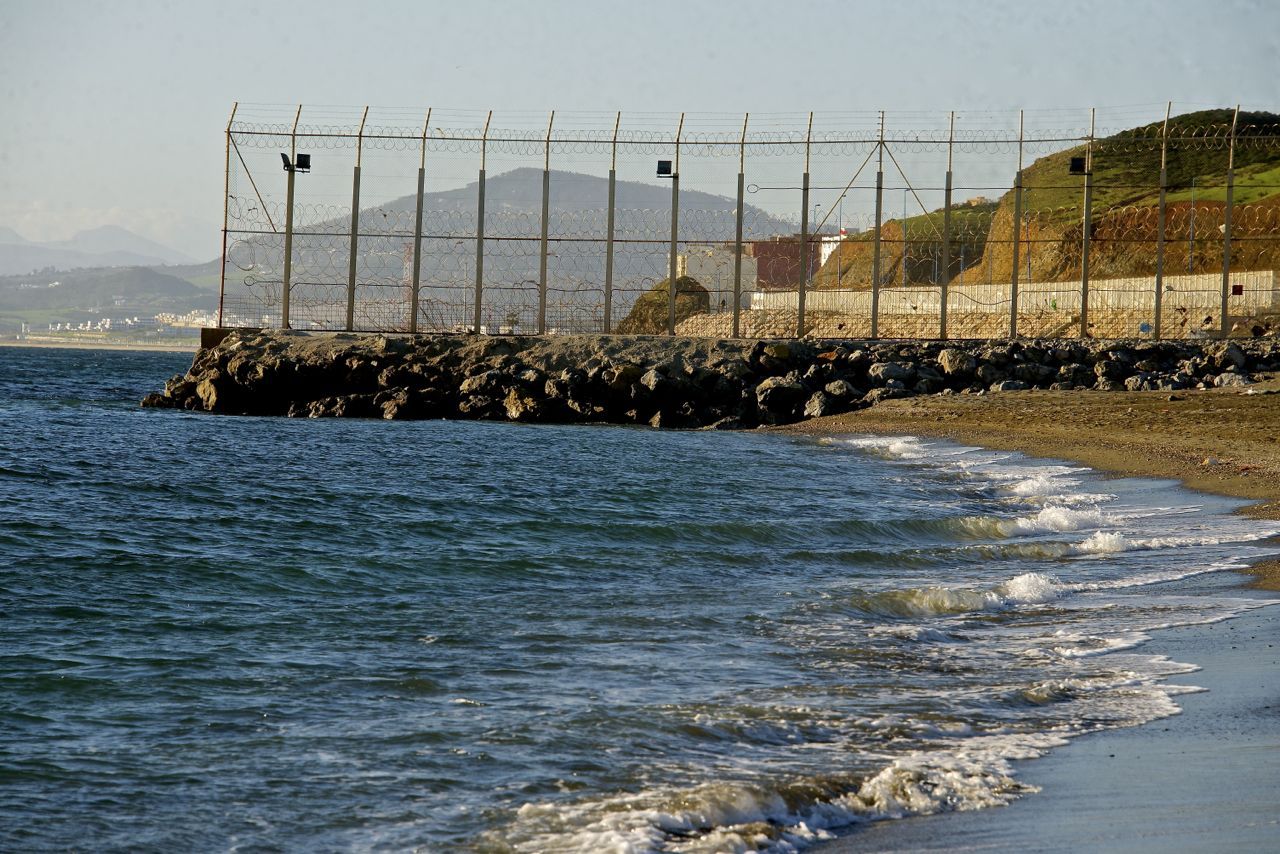 Playa del Tarajal, en Ceuta