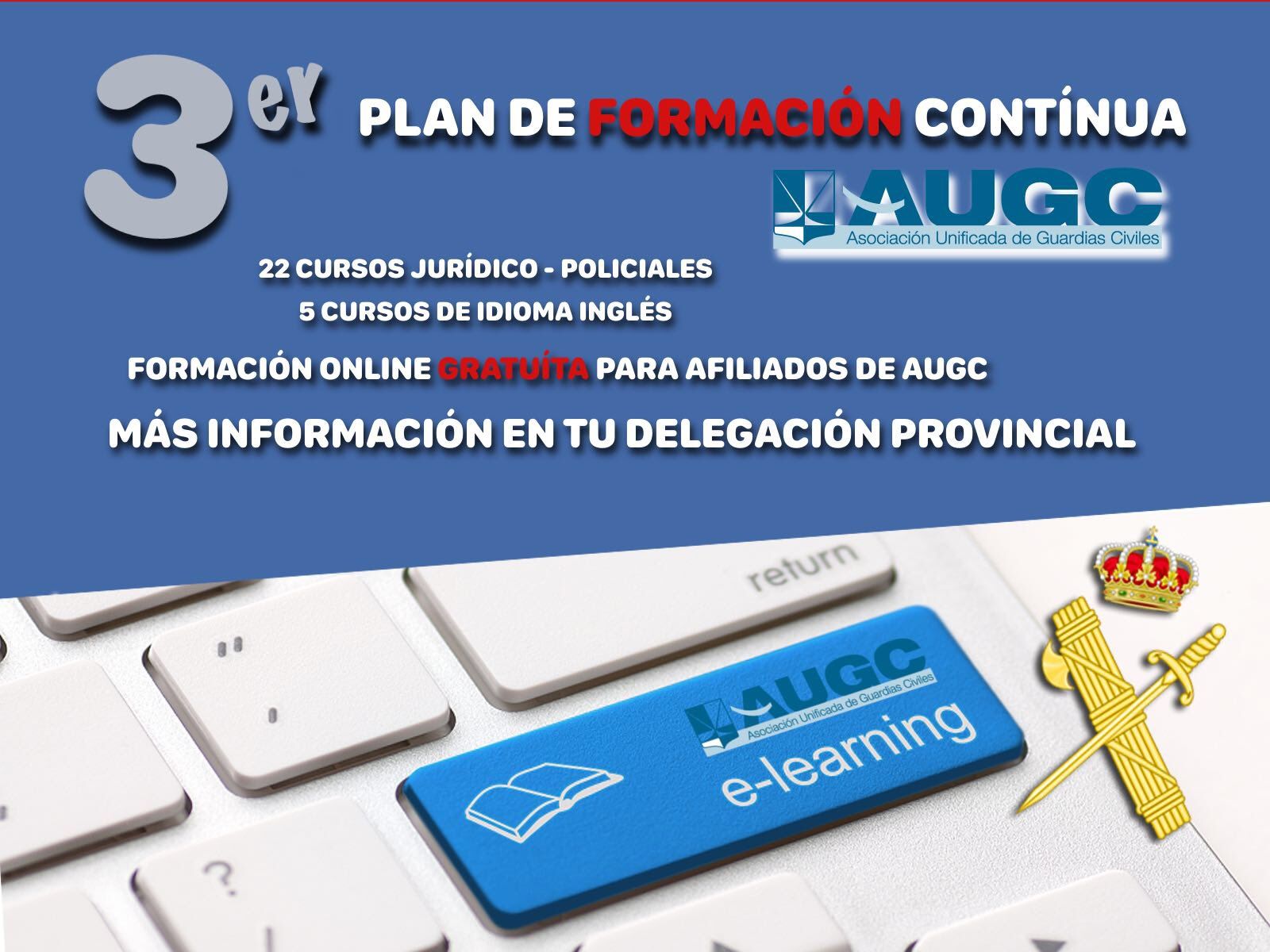 Cartel del III Plan de Formación de AUGC
