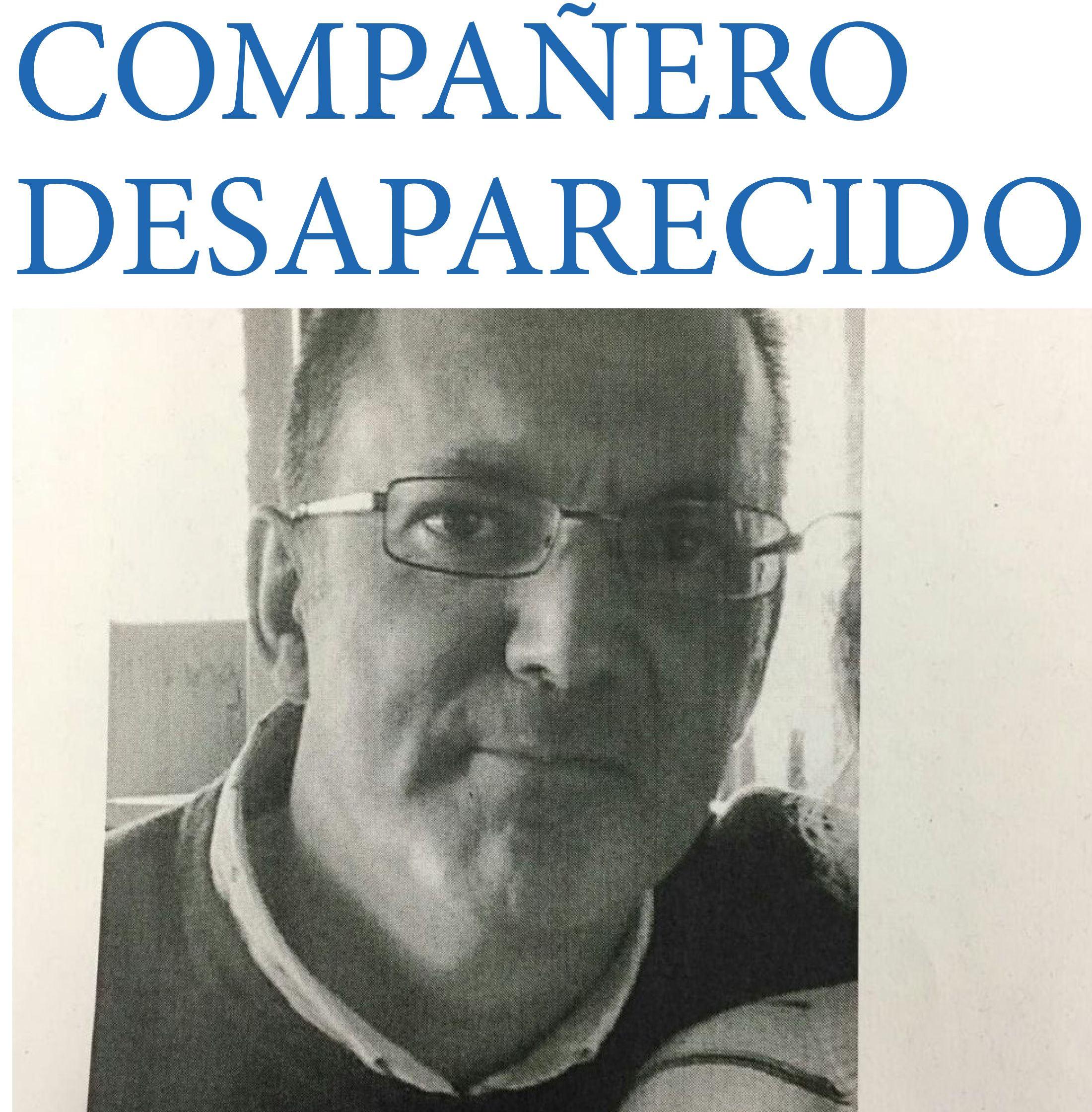 José Manuel Ramos Romero se encuentra desaparecido desde el pasado viernes.