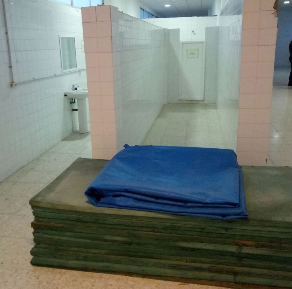 Estado de las instalaciones de Acuartelamiento Militar de Camposoto, donde se forman los guardias civiles.