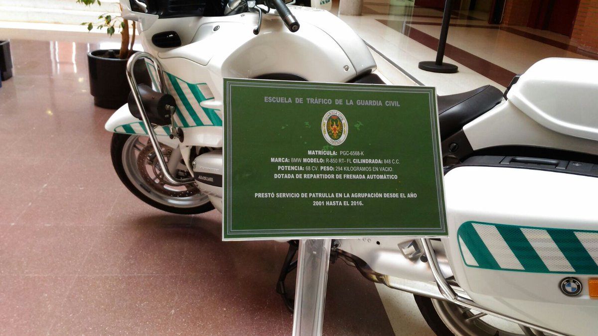 Una de las motocicletas consideradas 'históricas' por la Guardia Civil