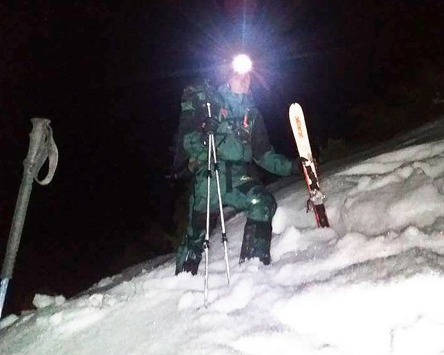 Un guardia civil, en una operación de rescate de montaña.