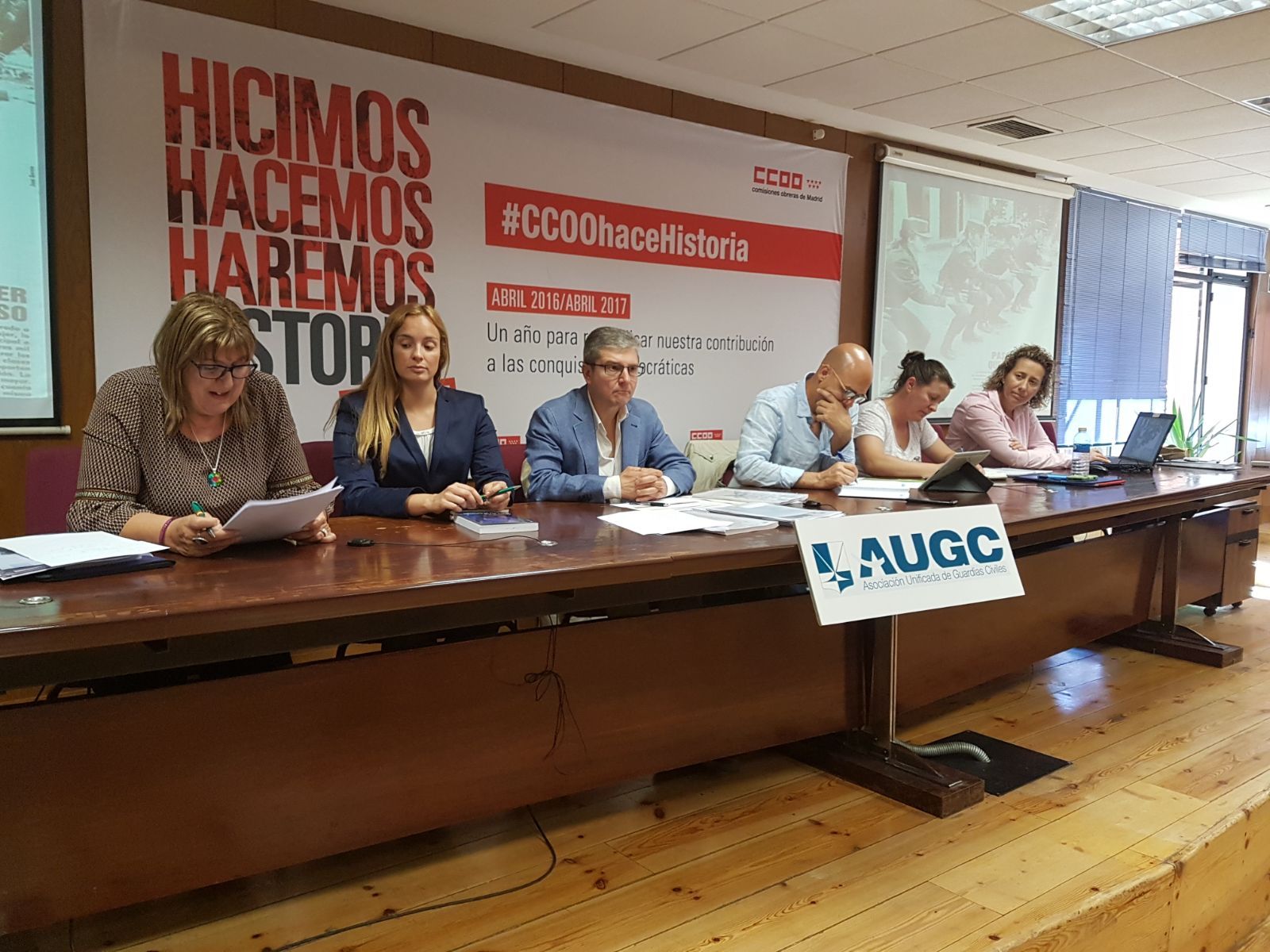 Ponentes en la Comisión de Igualdad de AUGC.