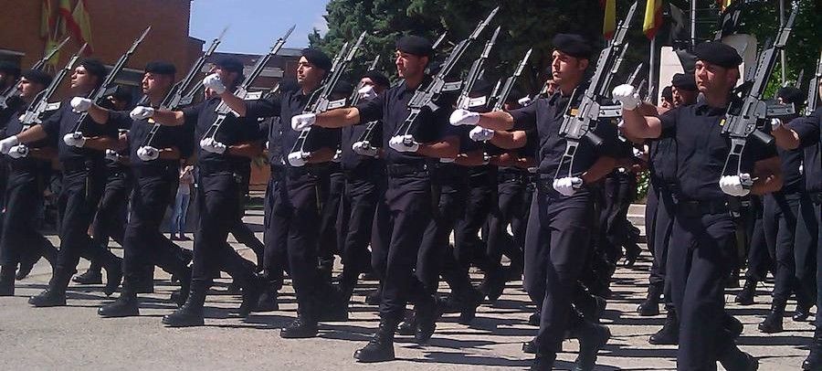 Una unidad de los GRS desfilando, en una imagen de archivo.