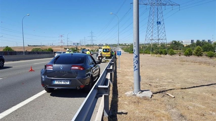 Lugar donde se produjo el accidente mortal del compañero el pasado lunes.