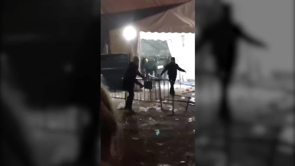 Captura del vídeo donde se recogen las agresiones