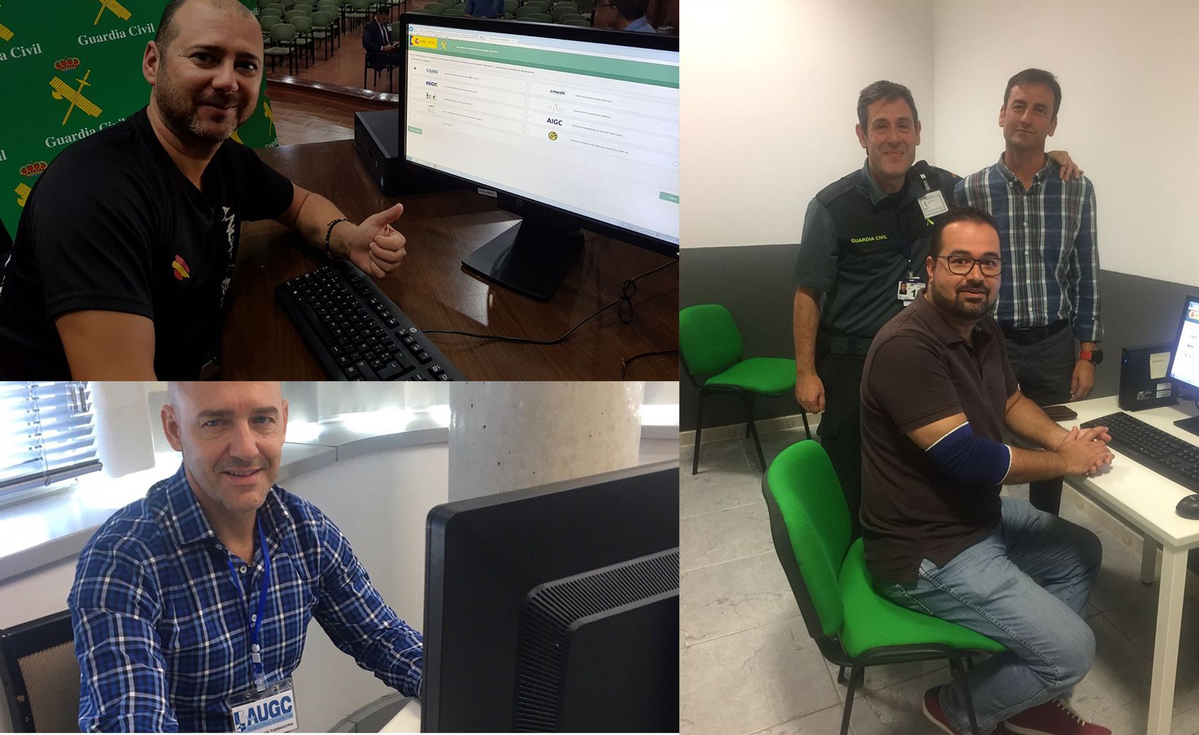 Varias de las imágenes de la votación de hoy. A la izquierda, arriba, el secretario de comunicaciónd de la delegación de Melilla, Ramón Carrasco, emitiendo su voton. Debajo, el secretario nacional de Relaciones Institucionales, Juan Liébana