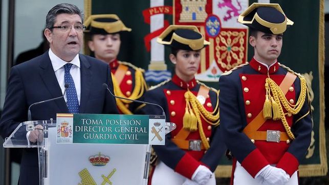 José Manuel Holgado, en el acto de toma de posesión como Director General de la Guardia Civil.